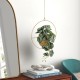 GloboStar® Artificial Garden TILOS 20486 Κρεμαστό Μεταλλικό Κασπώ Γλάστρα - Flower Pot Χρυσό Φ35cm x Υ15cm GloboStar® Artificial Garden TILOS 20486 Κρεμαστό Μεταλλικό Κασπώ Γλάστρα - Flower Pot Χρυσό Φ35cm x Υ15cm