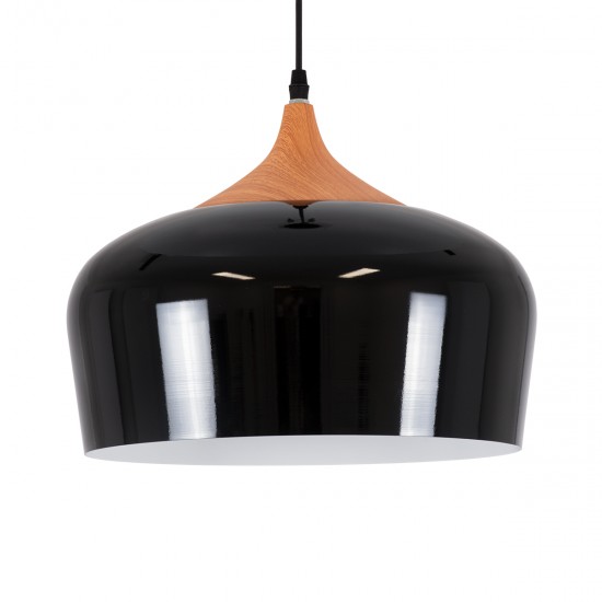 GLOBOSTAR® VILI 01261 Μοντέρνο Κρεμαστό Φωτιστικό Οροφής με Ντουί 1 x E27 AC 220-240V IP20 - Μαύρο & Μπεζ - Μ35 x Π35 x Υ27cm GLOBOSTAR® VILI 01261 Μοντέρνο Κρεμαστό Φωτιστικό Οροφής με Ντουί 1 x E27 AC 220-240V IP20 - Μαύρο & Μπεζ - Μ35 x Π35 x Υ27cm