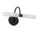 GLOBOSTAR® PAOLA 60416 Μοντέρνο Φωτιστικό Τοίχου - Απλίκα Καθρέπτη Μπάνιου με Ντουί 2 x G9 AC 220-240V Αδιάβροχο IP44 - Μαύρο Ματ & Λευκό - Μ31 x Π16 x Υ15cm