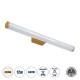 GLOBOSTAR® MABEL 60431 Μοντέρνο Φωτιστικό Τοίχου - Απλίκα Καθρέπτη Μπάνιου LED 12W 1400lm 270° AC 220-240V IP44 Φυσικό Λευκό 4500K - Lumileds SMD Chip & TÜV SÜD Driver - Χάλκινο - Μ60 x Π10 x Υ5cm - 3 Χρόνια Εγγύηση