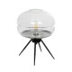 GLOBOSTAR® JAVAN 999-0036 Μοντέρνο Επιτραπέζιο Φωτιστικό Πορτατίφ με Ντουί 1 x E27 AC 220-240V IP20 - Διάφανο & Μαύρο - Μ30 x Π30 x Υ40cm GLOBOSTAR® JAVAN 999-0036 Μοντέρνο Επιτραπέζιο Φωτιστικό Πορτατίφ με Ντουί 1 x E27 AC 220-240V IP20 - Διάφανο & Μαύρο - Μ30 x Π30 x Υ40cm
