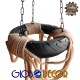GLOBOSTAR® RUNNER 01115 Vintage Κρεμαστό Φωτιστικό Οροφής με Ντουί 6 x E27 AC 220-240V IP20 - Μαύρο & Μπεζ - Μ45 x Π45 x Υ60cm GLOBOSTAR® RUNNER 01115 Vintage Κρεμαστό Φωτιστικό Οροφής με Ντουί 6 x E27 AC 220-240V IP20 - Μαύρο & Μπεζ - Μ45 x Π45 x Υ60cm