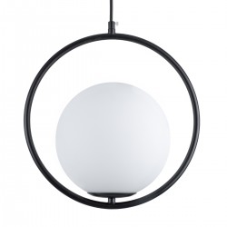 GLOBOSTAR® MADRID 00931 Μοντέρνο Κρεμαστό Φωτιστικό Οροφής με Ντουί 1 x E27 AC 220-240V IP20 - Μαύρο & Λευκό - Μ30 x Π20 x Υ30cm GLOBOSTAR® MADRID 00931 Μοντέρνο Κρεμαστό Φωτιστικό Οροφής με Ντουί 1 x E27 AC 220-240V IP20 - Μαύρο & Λευκό - Μ30 x Π20 x Υ30cm