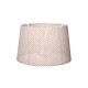 GloboStar® COVER 203-0263 Μοντέρνο Φωτιστικό Καπέλο Μπέζ Διάτρητο Ύφασμα για Ντουί E27- Μ38 x Π38 x Υ24cm