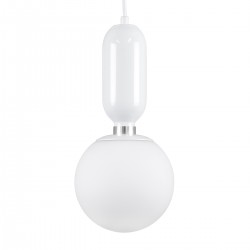 GLOBOSTAR® MAVERICK 00944 Μοντέρνο Κρεμαστό Φωτιστικό Οροφής με Ντουί 1 x E27 AC 220-240V IP20 - Λευκό - Μ15 x Π15 x Υ33cm GLOBOSTAR® MAVERICK 00944 Μοντέρνο Κρεμαστό Φωτιστικό Οροφής με Ντουί 1 x E27 AC 220-240V IP20 - Λευκό - Μ15 x Π15 x Υ33cm