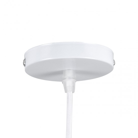 GLOBOSTAR® MAVERICK 00944 Μοντέρνο Κρεμαστό Φωτιστικό Οροφής με Ντουί 1 x E27 AC 220-240V IP20 - Λευκό - Μ15 x Π15 x Υ33cm GLOBOSTAR® MAVERICK 00944 Μοντέρνο Κρεμαστό Φωτιστικό Οροφής με Ντουί 1 x E27 AC 220-240V IP20 - Λευκό - Μ15 x Π15 x Υ33cm