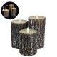 GLOBOSTAR® EVERFLAME 79562 Διακοσμητικό Κερί Παραφίνης με Εφέ Κινούμενης Φλόγας & IR Ασύρματο Χειριστήριο LED 0.5W 25lm 120° DC 3V με 2xAA Μπαταρίες IP20 Θερμό Λευκό 2700K Dimmable - Μ7.5 x Π7.5 x Υ15cm - Πακέτο 3 Τεμαχίων - 1 Χρόνο Εγγύηση