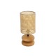GLOBOSTAR® KLOO 204-0143 Boho Επιτραπέζιο Φωτιστικό Πορτατίφ με Ντουί 1 x E14 AC 220-240V IP20 - Καφέ & Μπεζ - Μ15 x Π15 x Υ35cm GLOBOSTAR® KLOO 204-0143 Boho Επιτραπέζιο Φωτιστικό Πορτατίφ με Ντουί 1 x E14 AC 220-240V IP20 - Καφέ & Μπεζ - Μ15 x Π15 x Υ35cm