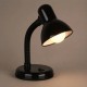 GLOBOSTAR® STUDENT GLB-102-0007 Μοντέρνο Επιτραπέζιο Φωτιστικό Πορτατίφ με Ντουί 1 x E27 AC 220-240V IP20 - Μαύρο - Μ14 x Π14 x Υ32cm