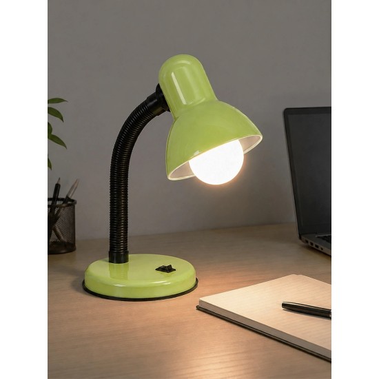 GLOBOSTAR® STUDENT GLB-102-0010 Μοντέρνο Επιτραπέζιο Φωτιστικό Πορτατίφ με Ντουί 1 x E27 AC 220-240V IP20 - Πράσινο & Μαύρο - Μ14 x Π14 x Υ32cm