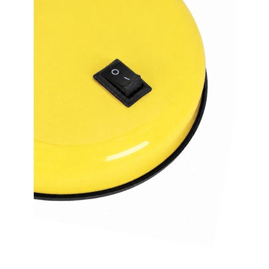 GLOBOSTAR® STUDENT GLB-102-0013 Μοντέρνο Επιτραπέζιο Φωτιστικό Πορτατίφ με Ντουί 1 x E27 AC 220-240V IP20 - Κίτρινο & Μαύρο - Μ14 x Π14 x Υ32cm