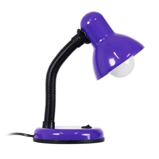 GLOBOSTAR® STUDENT GLB-102-0014 Μοντέρνο Επιτραπέζιο Φωτιστικό Πορτατίφ με Ντουί 1 x E27 AC 220-240V IP20 - Μωβ & Μαύρο - Μ14 x Π14 x Υ32cm GLOBOSTAR® STUDENT GLB-102-0014 Μοντέρνο Επιτραπέζιο Φωτιστικό Πορτατίφ με Ντουί 1 x E27 AC 220-240V IP20 - Μωβ & Μαύρο - Μ14 x Π14 x Υ32cm