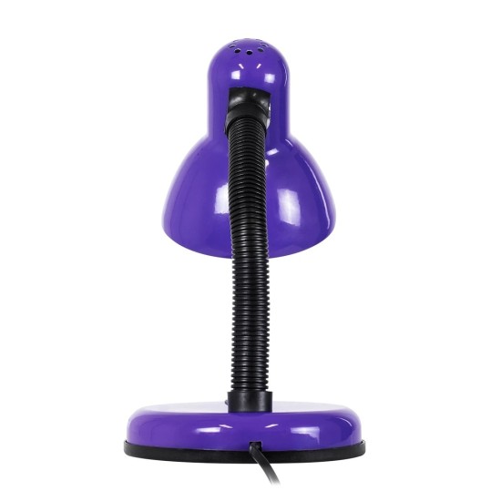 GLOBOSTAR® STUDENT GLB-102-0014 Μοντέρνο Επιτραπέζιο Φωτιστικό Πορτατίφ με Ντουί 1 x E27 AC 220-240V IP20 - Μωβ & Μαύρο - Μ14 x Π14 x Υ32cm GLOBOSTAR® STUDENT GLB-102-0014 Μοντέρνο Επιτραπέζιο Φωτιστικό Πορτατίφ με Ντουί 1 x E27 AC 220-240V IP20 - Μωβ & Μαύρο - Μ14 x Π14 x Υ32cm