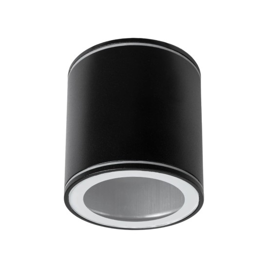 kelvo® MARETTI KLV-101-0055 Φωτιστικό Downlight Σποτ για Λάμπα MR16 με Ντουί GU10 AC 220-240V Αδιάβροχο IP65 - Μαύρο Ματ - Μ9 x Π9 x Υ9cm