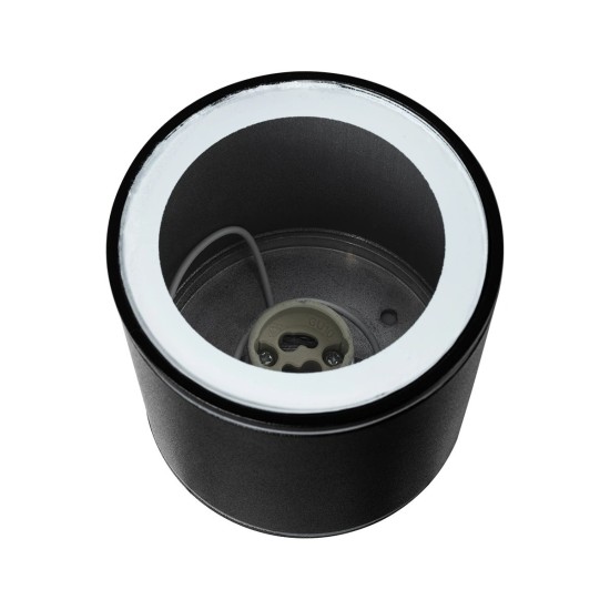 kelvo® MARETTI KLV-101-0055 Φωτιστικό Downlight Σποτ για Λάμπα MR16 με Ντουί GU10 AC 220-240V Αδιάβροχο IP65 - Μαύρο Ματ - Μ9 x Π9 x Υ9cm