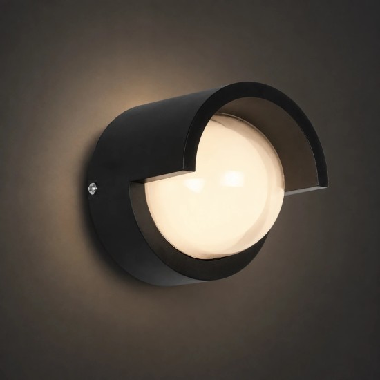 kelvo® NEXA KLV-101-0252 Φωτιστικό Τοίχου / Απλίκα LED 6W 600lm 180° AC 220-240V Αδιάβροχο IP65 Θερμό Λευκό 2700K - Sanan SMD Chip & TÜV SÜD Driver - Μαύρο Ματ - Μ11 x Π9 x Υ11cm - 5 Χρόνια Εγγύηση kelvo® NEXA KLV-101-0252 Φωτιστικό Τοίχου / Απλίκα LED 6W 600lm 180° AC 220-240V Αδιάβροχο IP65 Θερμό Λευκό 2700K - Sanan SMD Chip & TÜV SÜD Driver - Μαύρο Ματ - Μ11 x Π9 x Υ11cm - 5 Χρόνια Εγγύηση