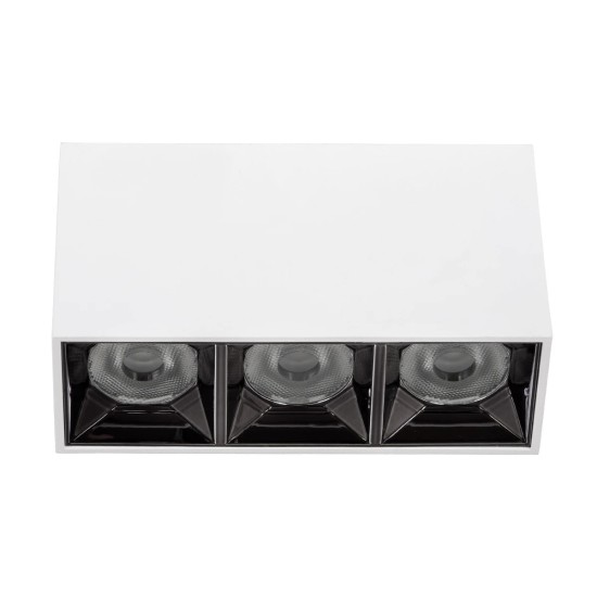 kelvo® LUMINAR KLV-101-0330 Φωτιστικό Downlight Σποτ LED 12W 1680lm 36° AC 220-240V IP20 Φυσικό Λευκό 4500K - Osram SMD Chip & TÜV SÜD Driver - Λευκό Ματ - Μ11.8 x Π4.2 x Υ6.6cm - 5 Χρόνια Εγγύηση