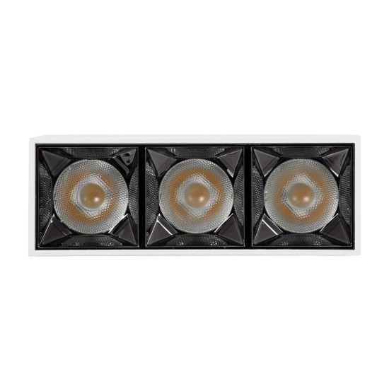 kelvo® LUMINAR KLV-101-0330 Φωτιστικό Downlight Σποτ LED 12W 1680lm 36° AC 220-240V IP20 Φυσικό Λευκό 4500K - Osram SMD Chip & TÜV SÜD Driver - Λευκό Ματ - Μ11.8 x Π4.2 x Υ6.6cm - 5 Χρόνια Εγγύηση