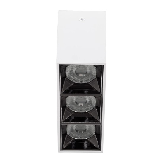 kelvo® LUMINAR KLV-101-0330 Φωτιστικό Downlight Σποτ LED 12W 1680lm 36° AC 220-240V IP20 Φυσικό Λευκό 4500K - Osram SMD Chip & TÜV SÜD Driver - Λευκό Ματ - Μ11.8 x Π4.2 x Υ6.6cm - 5 Χρόνια Εγγύηση