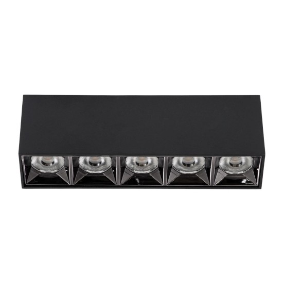 kelvo® LUMINAR KLV-101-0333 Φωτιστικό Downlight Σποτ LED 20W 2800lm 36° AC 220-240V IP20 Φυσικό Λευκό 4500K - Osram SMD Chip & TÜV SÜD Driver - Μαύρο Ματ - Μ19.5 x Π4.2 x Υ6.6cm - 5 Χρόνια Εγγύηση