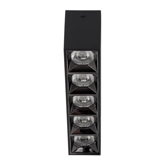kelvo® LUMINAR KLV-101-0333 Φωτιστικό Downlight Σποτ LED 20W 2800lm 36° AC 220-240V IP20 Φυσικό Λευκό 4500K - Osram SMD Chip & TÜV SÜD Driver - Μαύρο Ματ - Μ19.5 x Π4.2 x Υ6.6cm - 5 Χρόνια Εγγύηση