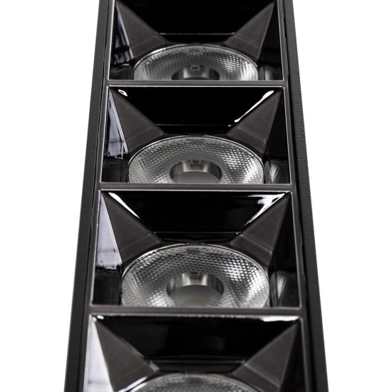 kelvo® LUMINAR KLV-101-0333 Φωτιστικό Downlight Σποτ LED 20W 2800lm 36° AC 220-240V IP20 Φυσικό Λευκό 4500K - Osram SMD Chip & TÜV SÜD Driver - Μαύρο Ματ - Μ19.5 x Π4.2 x Υ6.6cm - 5 Χρόνια Εγγύηση