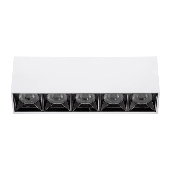 kelvo® LUMINAR KLV-101-0334 Φωτιστικό Downlight Σποτ LED 20W 2800lm 36° AC 220-240V IP20 Φυσικό Λευκό 4500K - Osram SMD Chip & TÜV SÜD Driver - Λευκό Ματ - Μ19.5 x Π4.2 x Υ6.6cm - 5 Χρόνια Εγγύηση