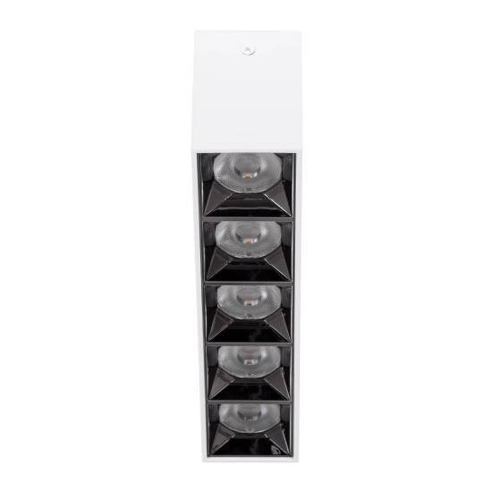 kelvo® LUMINAR KLV-101-0334 Φωτιστικό Downlight Σποτ LED 20W 2800lm 36° AC 220-240V IP20 Φυσικό Λευκό 4500K - Osram SMD Chip & TÜV SÜD Driver - Λευκό Ματ - Μ19.5 x Π4.2 x Υ6.6cm - 5 Χρόνια Εγγύηση