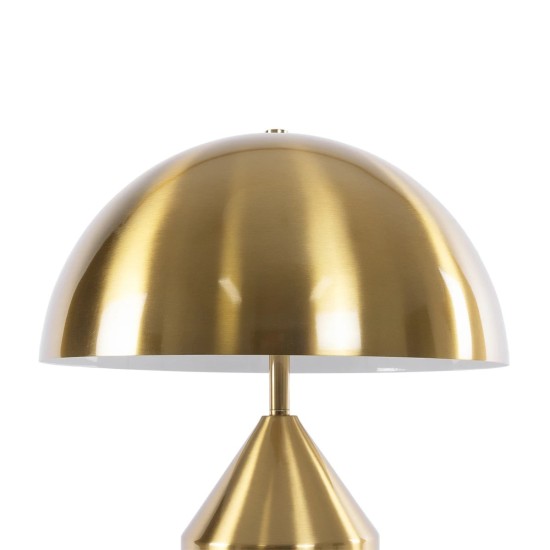 kelvo® URANUS KLV-101-0372 Επιτραπέζιο Φωτιστικό Πορτατίφ για 2 Λάμπες με Ντουί E27 AC 220-240V IP20 - Χρυσό Πλατίνα - Μ35 x Π35 x Υ54cm