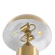 kelvo® URANUS KLV-101-0372 Επιτραπέζιο Φωτιστικό Πορτατίφ για 2 Λάμπες με Ντουί E27 AC 220-240V IP20 - Χρυσό Πλατίνα - Μ35 x Π35 x Υ54cm