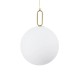 kelvo® BELLISSIMO KLV-101-0378 Κρεμαστό Φωτιστικό Οροφής για Λάμπα με Ντουί E27 AC 220-240V IP20 - Χρυσό Βούρτσας Πλατίνα & Λευκό - Μ40 x Π40 x Υ62cm