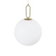 kelvo® BELLISSIMO KLV-101-0378 Κρεμαστό Φωτιστικό Οροφής για Λάμπα με Ντουί E27 AC 220-240V IP20 - Χρυσό Βούρτσας Πλατίνα & Λευκό - Μ40 x Π40 x Υ62cm
