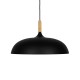 GLOBOSTAR® VALLETE 01258 Μοντέρνο Κρεμαστό Φωτιστικό Οροφής με Ντουί 1 x E27 AC 220-240V IP20 - Μαύρο & Μπεζ - Μ45 x Π45 x Υ27cm