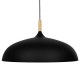 GLOBOSTAR® VALLETE 01259 Μοντέρνο Κρεμαστό Φωτιστικό Οροφής με Ντουί 1 x E27 AC 220-240V IP20 - Μαύρο & Μπεζ - Μ60 x Π60 x Υ35cm