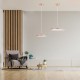 GLOBOSTAR® BARON 61253 Μοντέρνο Κρεμαστό Φωτιστικό Οροφής LED 12W 1440lm 120° AC 220-240V IP20 Ρυθμιζόμενο Λευκό CCT με On/Off 2700K/4500K/6000K - Lumileds SMD Chip - Ροζ Χρυσό - Μ25 x Π25 x Υ8cm - 3 Χρόνια Εγγύηση