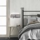 GLOBOSTAR® PALADIN 61356 Μοντέρνο Φωτιστικό Τοίχου - Απλίκα Ξενοδοχείου Reading Light με Φορτιστή USB 3A & Wireless 20W LED 6W 720lm 36° & 360° AC 220-240V IP20 Φυσικό Λευκό 4500K - Bridgelux COB Chip & TÜV SÜD Driver - Νίκελ Βούρτσας - Μ30 x 