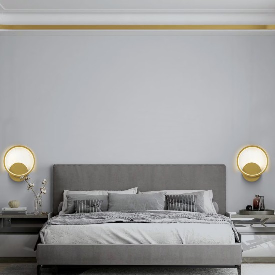 GLOBOSTAR® TED 61072 Μοντέρνο Φωτιστικό Τοίχου - Απλίκα LED 9W 1080lm 300° AC 220-240V IP20 Ρυθμιζόμενο Λευκό CCT με On/Off 2700K/4500K/6000K - Lumileds SMD Chip - Χρυσό Βούρτσας - Μ20 x Π5.5 x Υ23cm - 3 Χρόνια Εγγύηση GLOBOSTAR® TED 61072 Μοντέρνο Φωτιστικό Τοίχου - Απλίκα LED 9W 1080lm 300° AC 220-240V IP20 Ρυθμιζόμενο Λευκό CCT με On/Off 2700K/4500K/6000K - Lumileds SMD Chip - Χρυσό Βούρτσας - Μ20 x Π5.5 x Υ23cm - 3 Χρόνια Εγγύηση