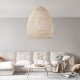 GLOBOSTAR® MALIBU 01811 Boho Κρεμαστό Φωτιστικό Οροφής με Ντουί 1 x E27 AC 220-240V IP20 - Μπεζ - Μ76 x Π76 x Υ100cm