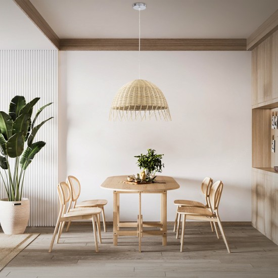 GLOBOSTAR® JAKARTA 00712 Boho Κρεμαστό Φωτιστικό Οροφής με Ντουί 1 x E27 AC 220-240V IP20 - Μπεζ - Μ50 x Π50 x Υ36cm GLOBOSTAR® JAKARTA 00712 Boho Κρεμαστό Φωτιστικό Οροφής με Ντουί 1 x E27 AC 220-240V IP20 - Μπεζ - Μ50 x Π50 x Υ36cm