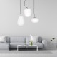 GLOBOSTAR® FREYA 00745 Μοντέρνο Κρεμαστό Φωτιστικό Οροφής με Ντουί 1 x E27 AC 220-240V IP20 - Λευκό & Ασημί - Μ24 x Π24 x Υ35cm GLOBOSTAR® FREYA 00745 Μοντέρνο Κρεμαστό Φωτιστικό Οροφής με Ντουί 1 x E27 AC 220-240V IP20 - Λευκό & Ασημί - Μ24 x Π24 x Υ35cm