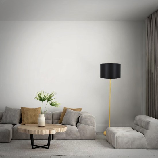GLOBOSTAR® ASHLEY 00825 Μοντέρνο Επιδαπέδιο Φωτιστικό με Ντουί 1 x E27 AC 220-240V IP20 - Μαύρο & Χρυσό - Μ40 x Π40 x Υ148cm GLOBOSTAR® ASHLEY 00825 Μοντέρνο Επιδαπέδιο Φωτιστικό με Ντουί 1 x E27 AC 220-240V IP20 - Μαύρο & Χρυσό - Μ40 x Π40 x Υ148cm