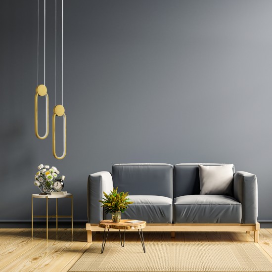 GLOBOSTAR® ILDI 61090 Μοντέρνο Κρεμαστό Φωτιστικό Οροφής LED 12W 1440lm 300° AC 220-240V IP20 Ρυθμιζόμενο Λευκό CCT με On/Off 2700K/4500K/6000K - Lumileds SMD Chip - Χρυσό Βούρτσας - Μ10 x Π2.3 x Υ38cm - 3 Χρόνια Εγγύηση GLOBOSTAR® ILDI 61090 Μοντέρνο Κρεμαστό Φωτιστικό Οροφής LED 12W 1440lm 300° AC 220-240V IP20 Ρυθμιζόμενο Λευκό CCT με On/Off 2700K/4500K/6000K - Lumileds SMD Chip - Χρυσό Βούρτσας - Μ10 x Π2.3 x Υ38cm - 3 Χρόνια Εγγύηση