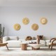 GLOBOSTAR® COLOMBO 02283 Boho Φωτιστικό Τοίχου - Απλίκα με Ντουί 1 x E27 AC 220-240V IP20 - Μπεζ - Μ40 x Π40 x Υ9cm GLOBOSTAR® COLOMBO 02283 Boho Φωτιστικό Τοίχου - Απλίκα με Ντουί 1 x E27 AC 220-240V IP20 - Μπεζ - Μ40 x Π40 x Υ9cm