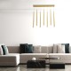 GLOBOSTAR® TEARS 61312 Μοντέρνο Κρεμαστό Φωτιστικό Οροφής LED 21W 2310lm 180° AC 220-240V IP20 Ρυθμιζόμενο Λευκό CCT με Χειριστήριο από 2700K έως 6000K Dimmable - Lumileds SMD Chip - Χρυσό Βούρτσας - Μ70 x Π3.2 x Υ60cm - 3 Χρόνια Εγγύηση GLOBOSTAR® TEARS 61312 Μοντέρνο Κρεμαστό Φωτιστικό Οροφής LED 21W 2310lm 180° AC 220-240V IP20 Ρυθμιζόμενο Λευκό CCT με Χειριστήριο από 2700K έως 6000K Dimmable - Lumileds SMD Chip - Χρυσό Βούρτσας - Μ70 x Π3.2 x Υ60cm - 3 Χρόνια Εγγύηση