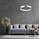 GLOBOSTAR® SALEM 61246 Μοντέρνο Κρεμαστό Φωτιστικό Οροφής LED 105W 12075lm 120° AC 220-240V IP20 Ρυθμιζόμενο Λευκό CCT με Χειριστήριο από 2700K έως 6000K Dimmable - Lumileds SMD Chip - Γκρι - Μ60 x Π60 x Υ6cm - 3 Χρόνια Εγγύηση GLOBOSTAR® SALEM 61246 Μοντέρνο Κρεμαστό Φωτιστικό Οροφής LED 105W 12075lm 120° AC 220-240V IP20 Ρυθμιζόμενο Λευκό CCT με Χειριστήριο από 2700K έως 6000K Dimmable - Lumileds SMD Chip - Γκρι - Μ60 x Π60 x Υ6cm - 3 Χρόνια Εγγύηση