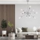 GLOBOSTAR® MILANO 01487 Μοντέρνο Φωτιστικό Οροφής με Ντουί 12 x E27 AC 220-240V IP20 - Ασημί - Μ80 x Π80 x Υ80cm GLOBOSTAR® MILANO 01487 Μοντέρνο Φωτιστικό Οροφής με Ντουί 12 x E27 AC 220-240V IP20 - Ασημί - Μ80 x Π80 x Υ80cm