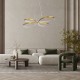GLOBOSTAR® BUTTERFLY 61393 Μοντέρνο Κρεμαστό Φωτιστικό Οροφής LED 75W 7500lm 300° AC 220-240V IP20 Ρυθμιζόμενο Λευκό CCT με Χειριστήριο από 2700K έως 6000K Dimmable - Lumileds SMD Chip - Χρυσό Βούρτσας - Μ70 x Π55 x Υ4cm - 3 Χρόνια Εγγύηση GLOBOSTAR® BUTTERFLY 61393 Μοντέρνο Κρεμαστό Φωτιστικό Οροφής LED 75W 7500lm 300° AC 220-240V IP20 Ρυθμιζόμενο Λευκό CCT με Χειριστήριο από 2700K έως 6000K Dimmable - Lumileds SMD Chip - Χρυσό Βούρτσας - Μ70 x Π55 x Υ4cm - 3 Χρόνια Εγγύηση