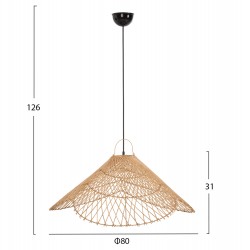 ΦΩΤΙΣΤΙΚΟ ΟΡΟΦΗΣ ΚΡΕΜΑΣΤΟ HM7879.02 RATTAN ΣΕ ΦΥΣΙΚΟ ΧΡΩΜΑ Φ80x126Υ εκ. ΦΩΤΙΣΤΙΚΟ ΟΡΟΦΗΣ ΚΡΕΜΑΣΤΟ HM7879.02 RATTAN ΣΕ ΦΥΣΙΚΟ ΧΡΩΜΑ Φ80x126Υ εκ.
