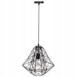 ΦΩΤΙΣΤΙΚΟ ΟΡΟΦΗΣ ΚΡΕΜΑΣΤΟ HM4067 ΜΑΥΡΟ ΜΕΤΑΛΛΙΚΟ ΔΙΚΤΥΩΤΟ ΚΑΠΕΛΟ 36x30x130Υεκ.