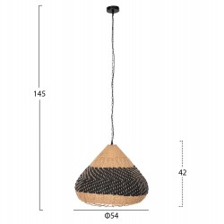 ΦΩΤΙΣΤΙΚΟ ΟΡΟΦΗΣ ΚΡΕΜΑΣΤΟ HM4354 ΦΥΣΙΚΟ RAΤΤΑΝ-PAPER ROPE-ΦΥΣΙΚΟ&ΜΑΥΡΟ Φ54x42-145Υεκ. ΦΩΤΙΣΤΙΚΟ ΟΡΟΦΗΣ ΚΡΕΜΑΣΤΟ HM4354 ΦΥΣΙΚΟ RAΤΤΑΝ-PAPER ROPE-ΦΥΣΙΚΟ&ΜΑΥΡΟ Φ54x42-145Υεκ.